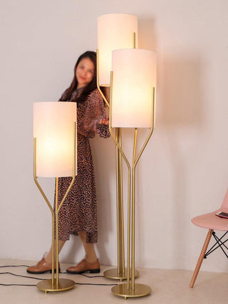 Aureina Lampadaire en Laiton Glam
