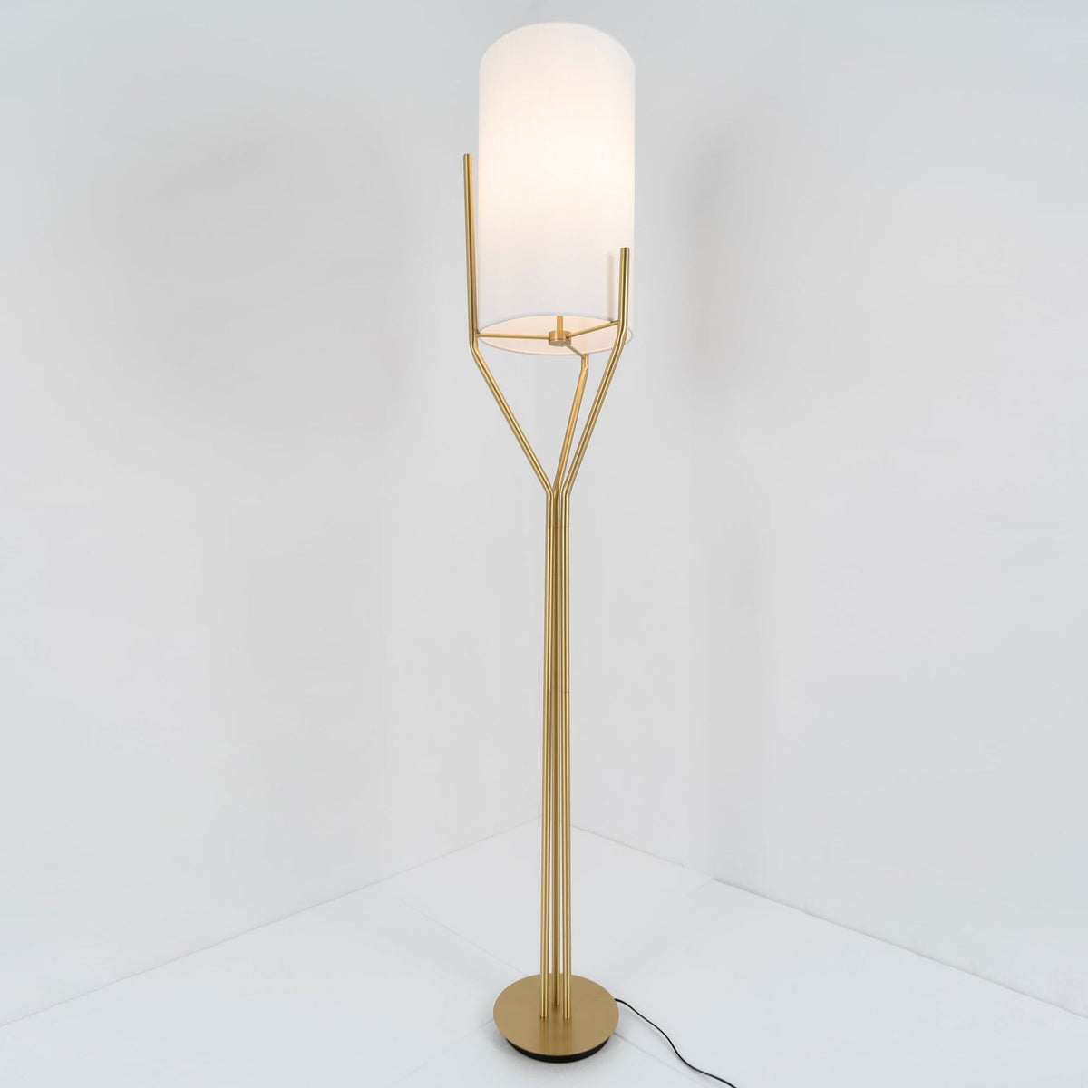 Aureina Lampadaire en Laiton Glam