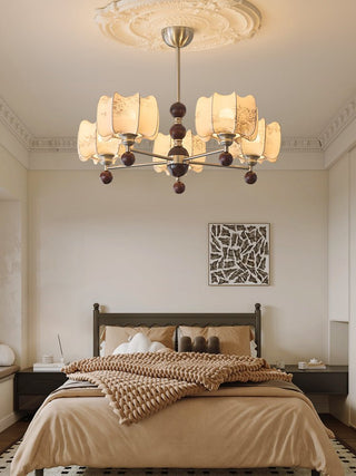 Ephaos Lustre en Bois Floral Vintage