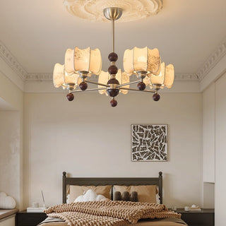Ephaos Lustre en Bois Floral Vintage