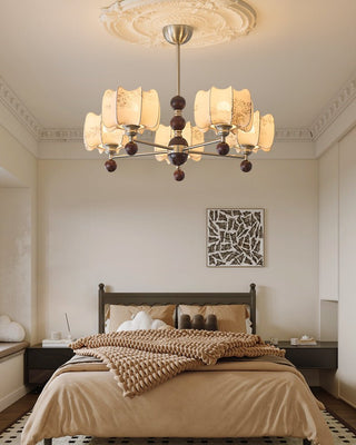 Ephaos Lustre en Bois Floral Vintage