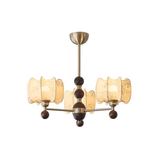 Ephaos Lustre en Bois Floral Vintage