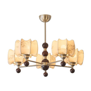 Ephaos Lustre en Bois Floral Vintage
