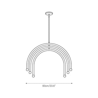 Hadden Lustre Laiton Métal Minimaliste Moderne