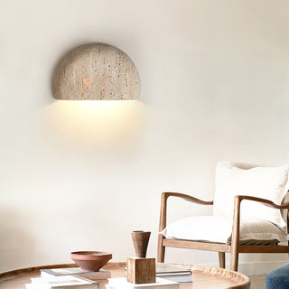 Armarel Applique Murale Demi-Lune en Travertin