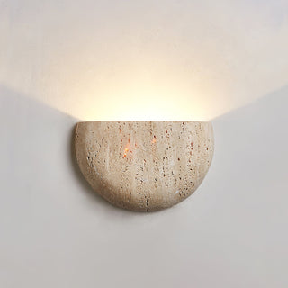 Armarel Applique Murale Demi-Lune en Travertin