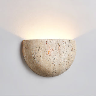 Armarel Applique Murale Demi-Lune en Travertin