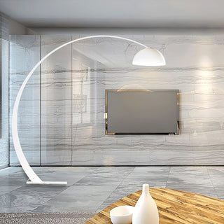 Cutalus Arc Lampadaire Noir Courbé
