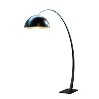 Cutalus Arc Lampadaire Noir Courbé