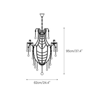 Qvistuvyo Lustre Métal Verre Créativité Individuelle