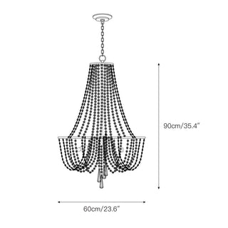 Sifuvys Lustre Métal Cristal Luxe Postmoderne