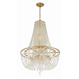 Sifuvys Lustre Métal Cristal Luxe Postmoderne