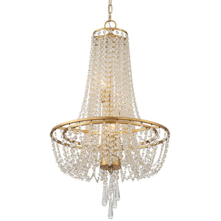Sifuvys Lustre Métal Cristal Luxe Postmoderne