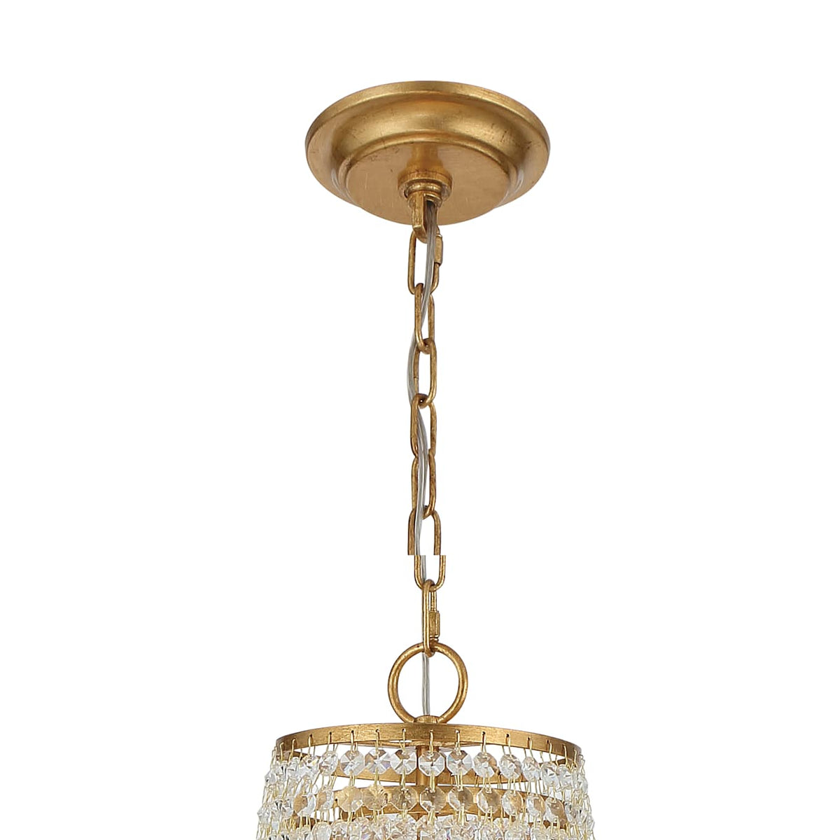 Sifuvys Lustre Métal Cristal Luxe Postmoderne