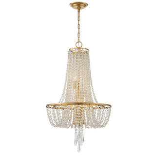 Sifuvys Lustre Métal Cristal Luxe Postmoderne