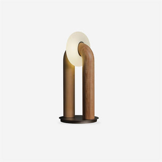 Raelix Lampe de Table Vintage Bois