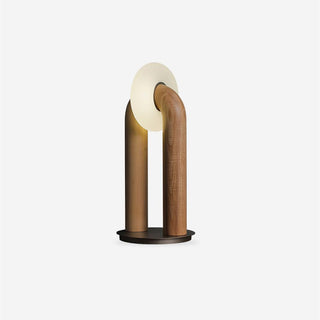 Raelix Lampe de Table Vintage Bois