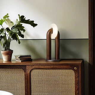 Raelix Lampe de Table Vintage Bois