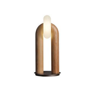 Raelix Lampe de Table Vintage Bois