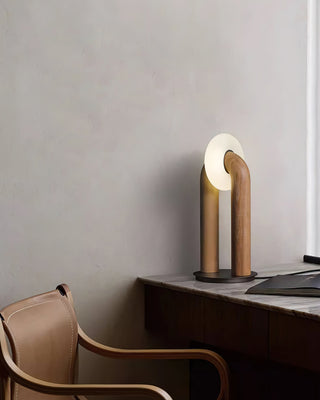 Raelix Lampe de Table Vintage Bois