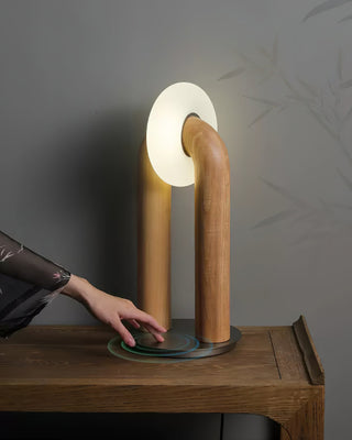 Raelix Lampe de Table Vintage Bois