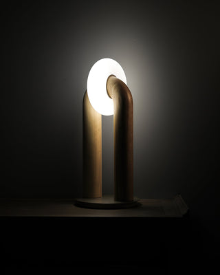 Raelix Lampe de Table Vintage Bois