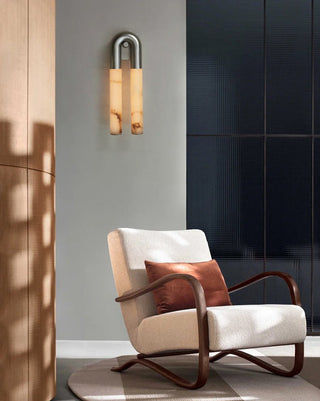 Arch Alabaster Sconce-Neutral Decor