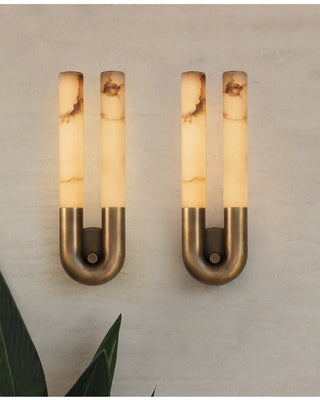 Arch Alabaster Sconce-Neutral Decor