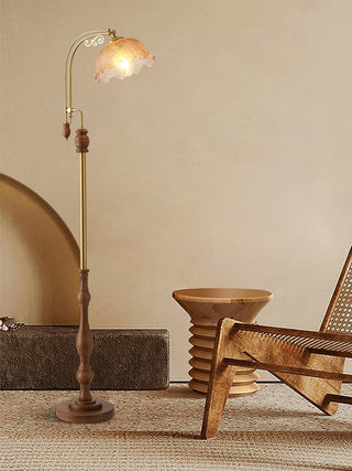 Darisel Bois Vintage Lampadaire