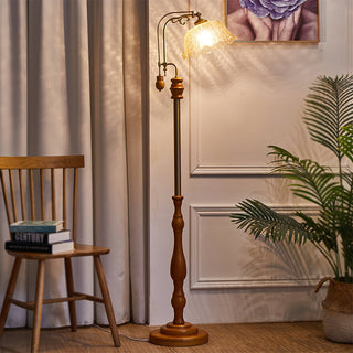 Darisel Bois Vintage Lampadaire