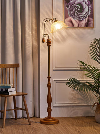 Darisel Bois Vintage Lampadaire