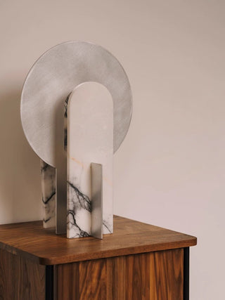 Arch Marble Table Lamp-Neutral Decor