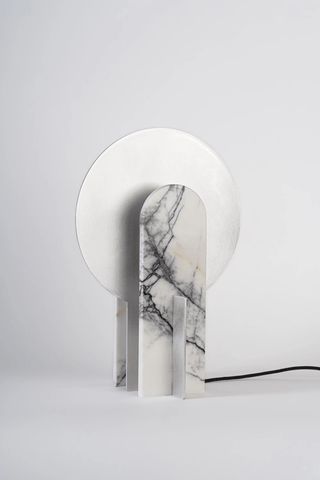 Arch Marble Table Lamp-Neutral Decor