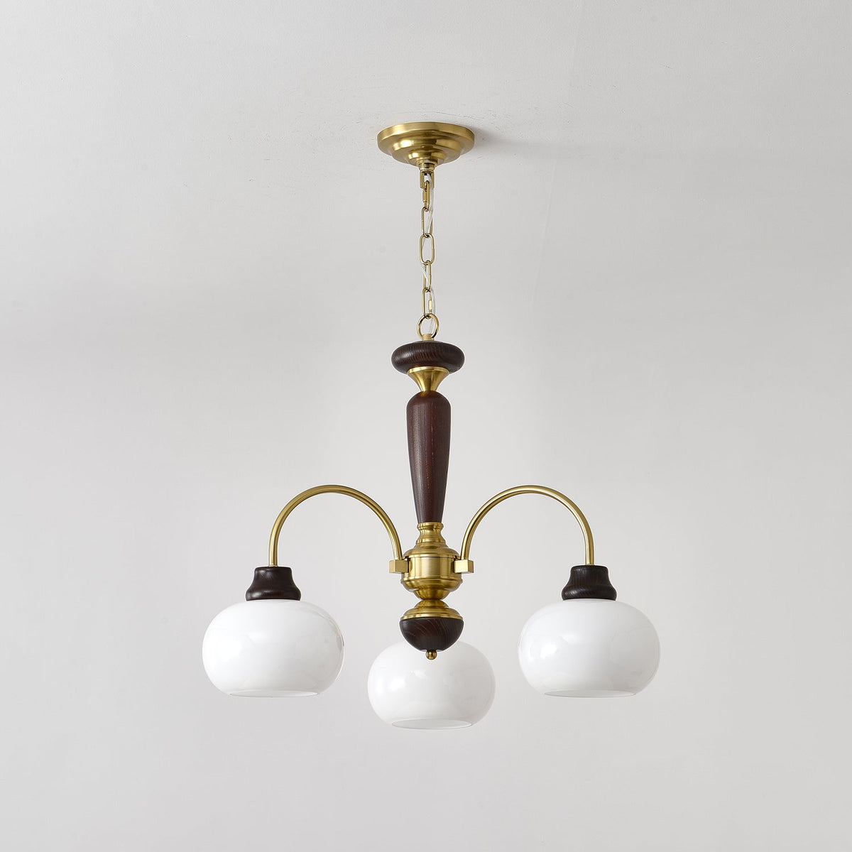 Fiorista Lustre Arqué Globe Blanc Abat-Jour