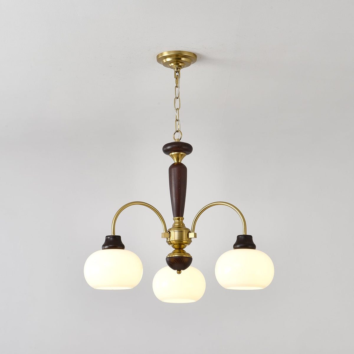 Fiorista Lustre Arqué Globe Blanc Abat-Jour