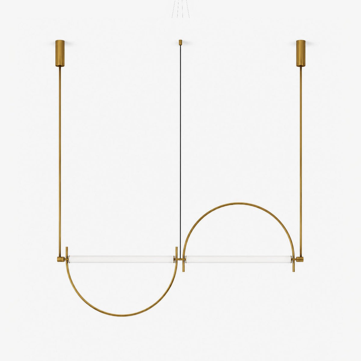 Arched Linear Led Chandelier-Neutral Decor