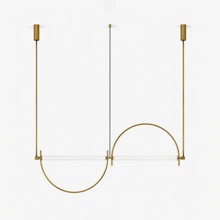 Arched Linear Led Chandelier-Neutral Decor