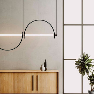 Arched Linear Led Chandelier-Neutral Decor