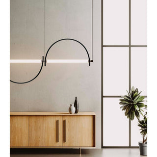 Arched Linear Led Chandelier-Neutral Decor
