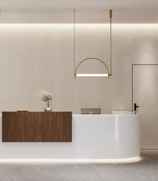 Arched Linear Led Chandelier-Neutral Decor