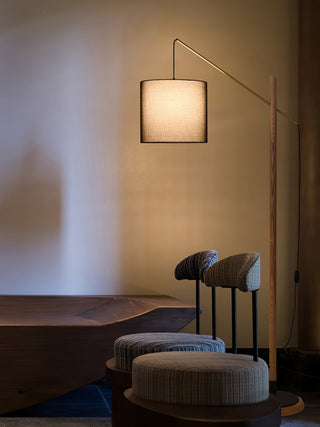 Nyvariol Lampadaire en Bois Minimaliste