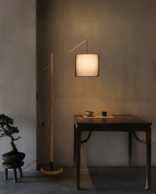 Nyvariol Lampadaire en Bois Minimaliste