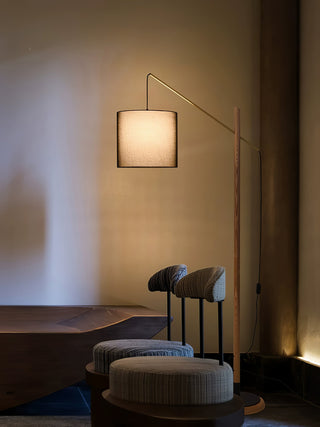 Nyvariol Lampadaire en Bois Minimaliste