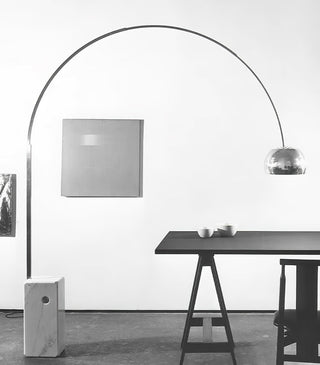 Alevra Lampadaire en Marbre Et Métal