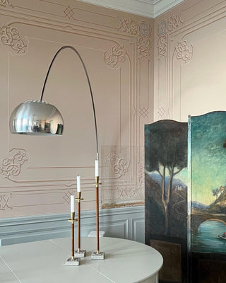 Alevra Lampadaire en Marbre Et Métal