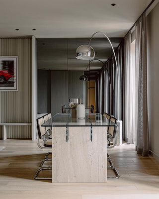 Alevra Lampadaire en Marbre Et Métal