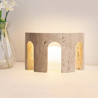 Drav Lampe de Table en Pierre
