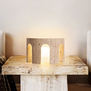 Drav Lampe de Table en Pierre