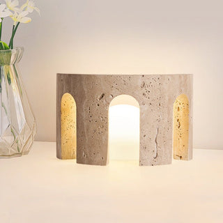 Drav Lampe de Table en Pierre