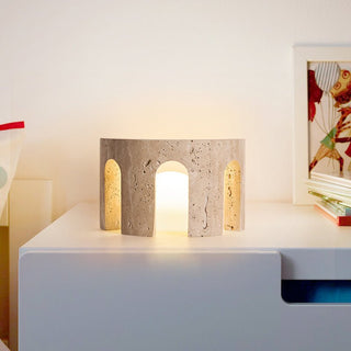 Drav Lampe de Table en Pierre
